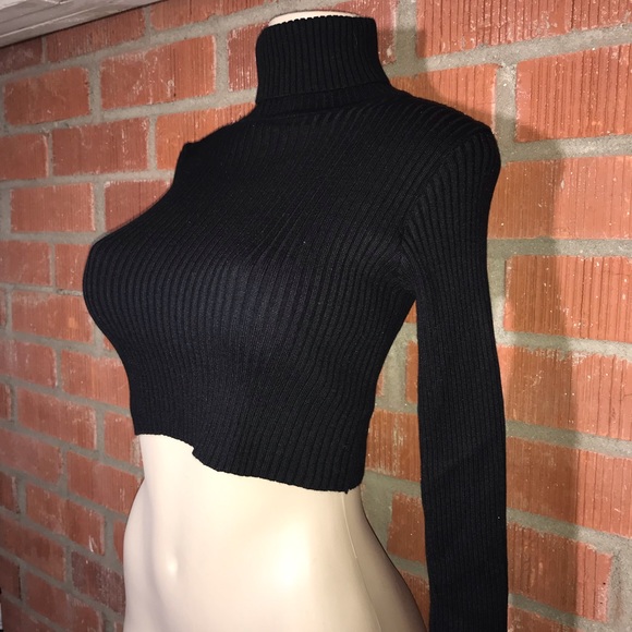 Don’t Bother Me Black Turtleneck Knit - Picture 3 of 5